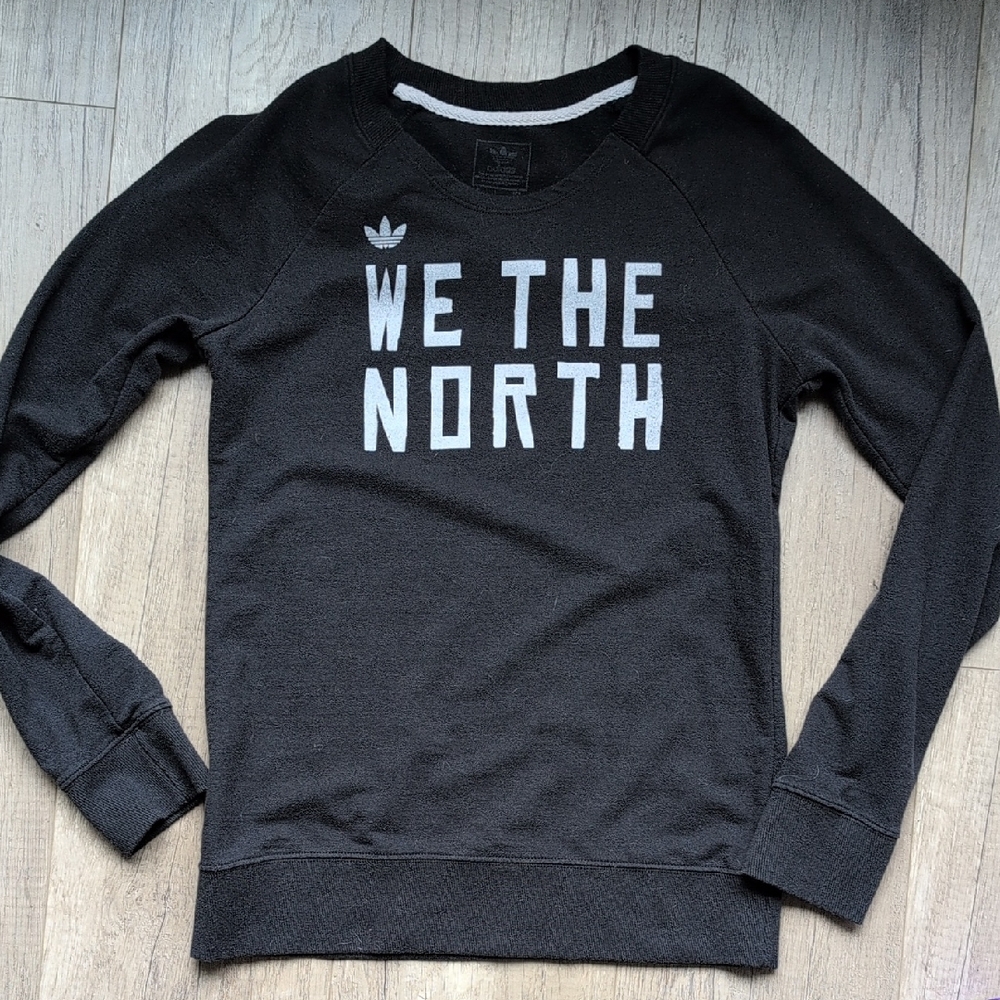 Adidas Black and White 'We The North' Crewneck